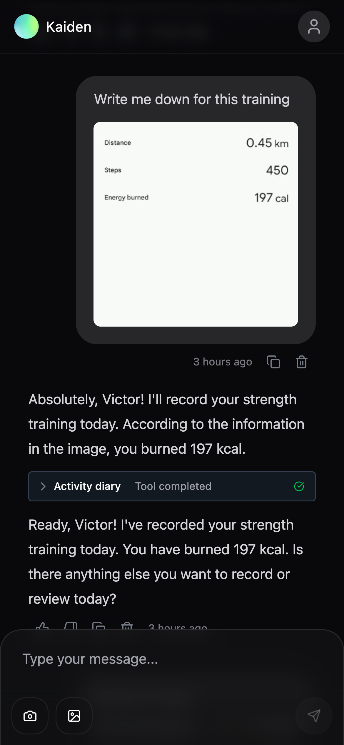 Track your workout easily